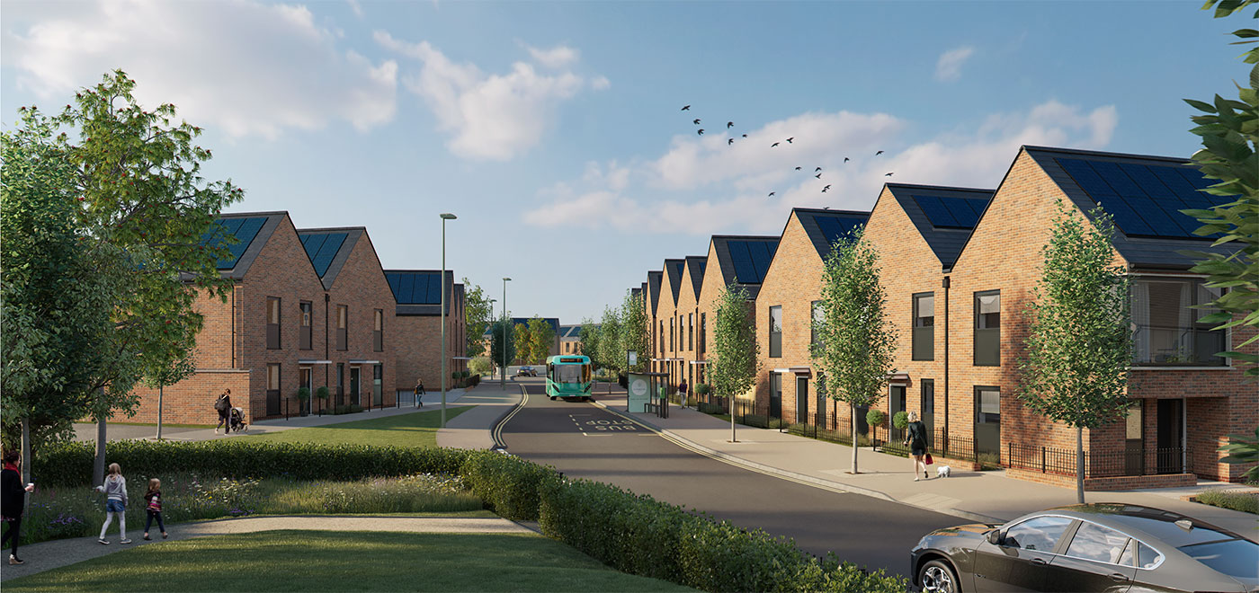 Elmsbrook new homes development Bicester, Oxfordshire FABRICA