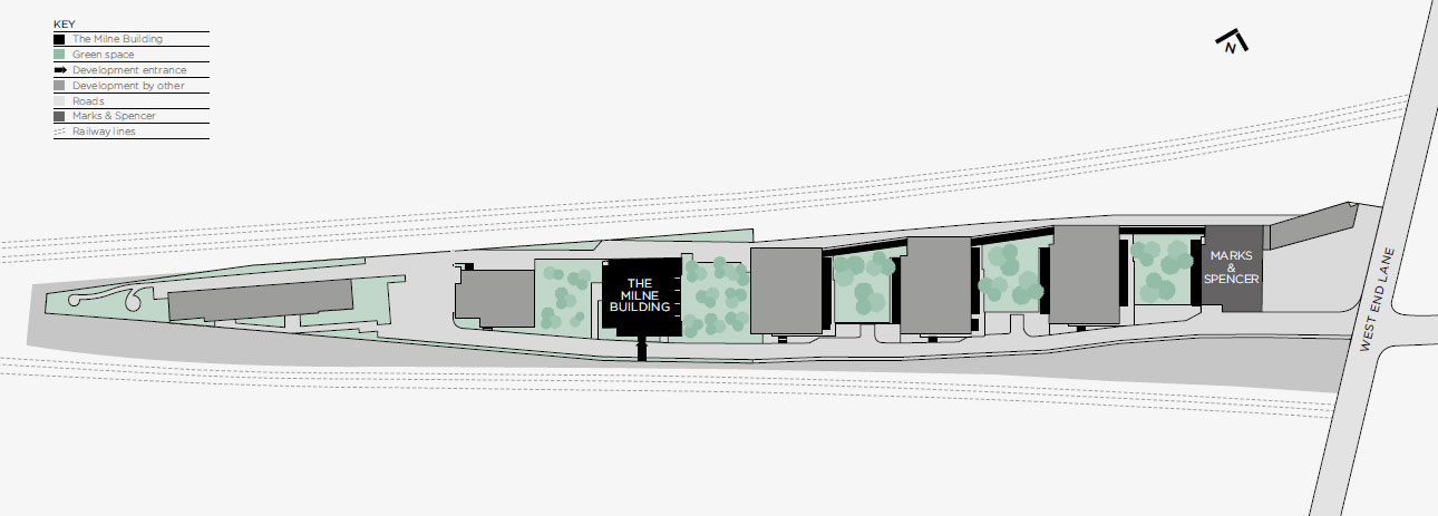 The Milne Building siteplan