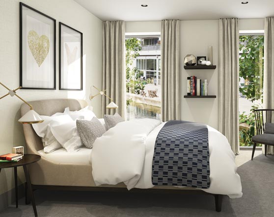 City Wharf development spec bedrooms