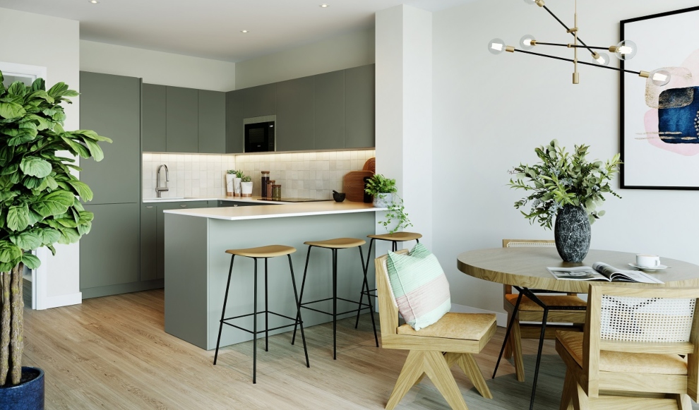 23 West kitchen - Green palette 990 x 581