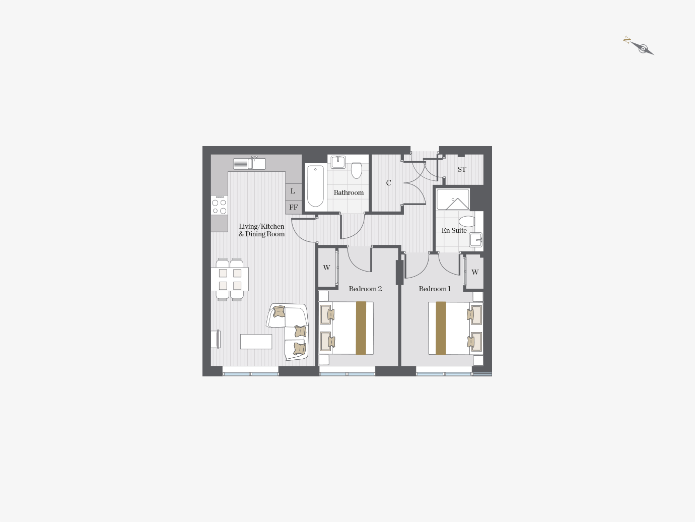 Floorplan for S1/01 at City Wharf, First