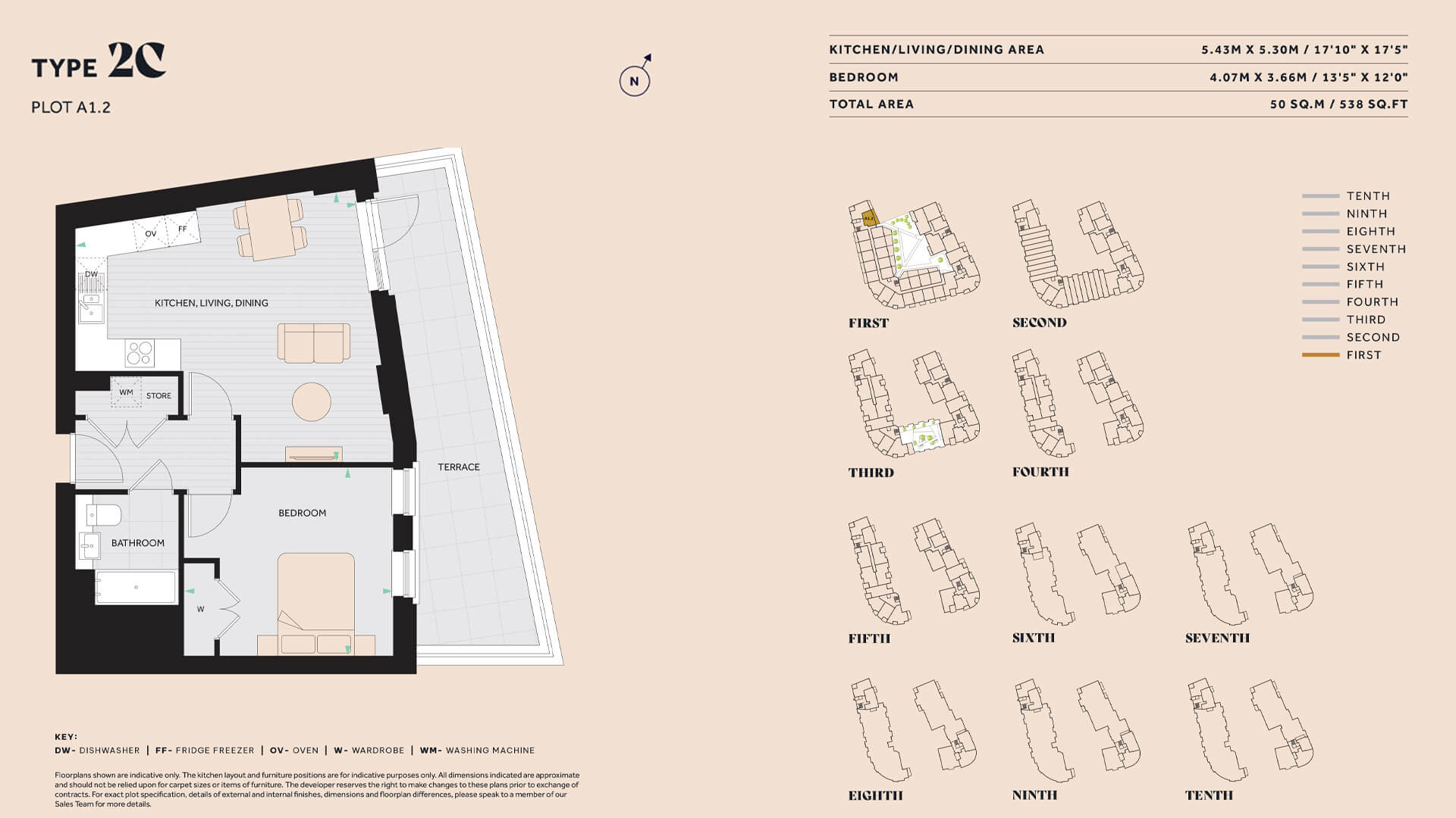 Floorplan for Plot A1.2 at The Hue, First